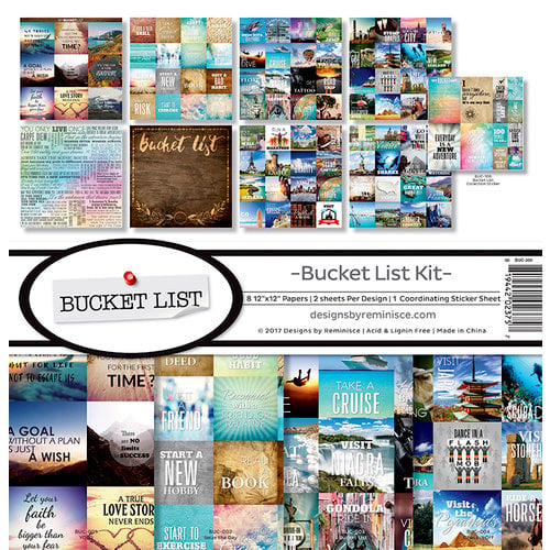 Reminisce - Bucket List Collection - 12 x 12 Collection Kit