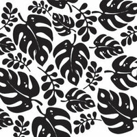 Reminisce - Black and White Collection - Patterned Paper - Basic Palm, CLEARANCE