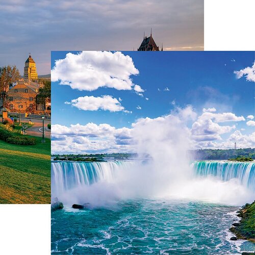 Reminisce - Canada Collection - 12 x 12 Double Sided Paper - Niagara Falls
