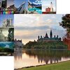 Reminisce - Canada Collection - 12 x 12 Double Sided Paper - Parliament Hill
