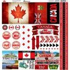 Reminisce - Canada Collection - 12 x 12 Cardstock Sticker Sheet - Elements