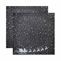 Reminisce - Chalkboard Christmas Collection - 12 x 12 Double Sided Paper - Chalkboard Santa