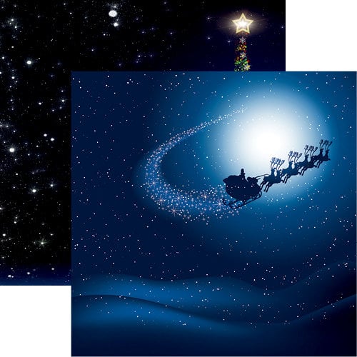 Reminisce - Christmas Eve Collection - 12 x 12 Double Sided Paper - Santa