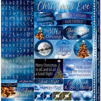 Reminisce - Christmas Eve Collection - 12 x 12 Cardstock Stickers - Variety