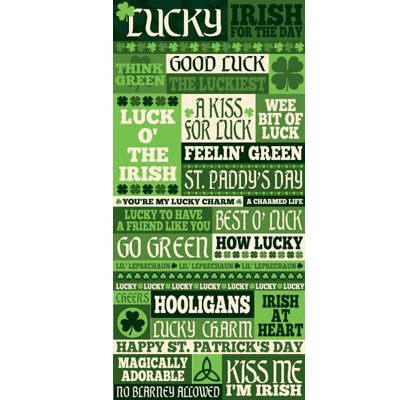 Reminisce - Celtic Pride Collection - Die Cut Cardstock Stickers - Quote