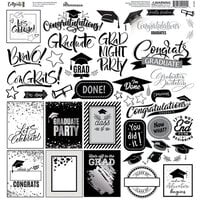 Reminisce - Congrats Grad Collection - 12 x 12 Cardstock Stickers