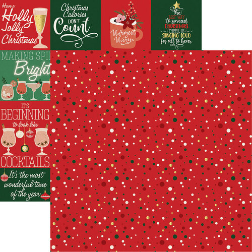 Reminisce - Christmas Wishes Collection - 12 x 12 Double Sided Paper - Wishes