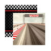 Reminisce - Checkered Flag Collection - 12 x 12 Double Sided Paper - Driven