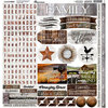 Reminisce - Country Life Collection - 12 x 12 Cardstock Stickers - Alpha Combo