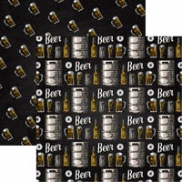 Reminisce - Craft Beer Collection - 12 x 12 Double Sided Paper - Cheers