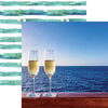 Reminisce - Cruise Life Collection - 12 x 12 Double Sided Paper - Let's Toast