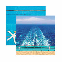 Reminisce - Caribbean Cruise Collection - 12 x 12 Double Sided Paper - Set Sail