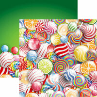 Reminisce - Candy Shoppe Collection - 12 x 12 Double Sided Paper - Candy