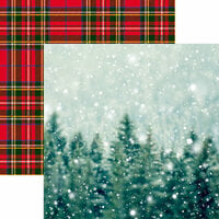 Reminisce - Christmas Spirit Collection - 12 x 12 Double Sided Paper - Winter Wonderland