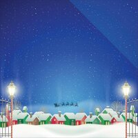 Reminisce - Christmas Town Collection - 12 x 12 Double Sided Paper - Christmas Town