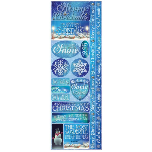 Reminisce - Christmas Town Collection - Cardstock Stickers - Combo