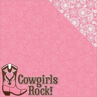 Reminisce - Cowgirl Collection - 12 x 12 Double Sided Paper - Cowgirls Rock