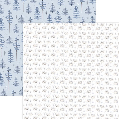 Reminisce - Cozy Winter Collection - 12 x 12 Double Sided Paper - Winter Slumber