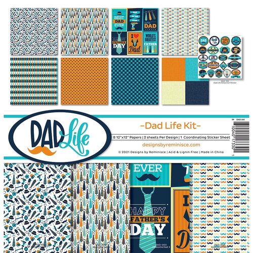 Reminisce - Dad's Life Collection - 12 x 12 Collection Kit