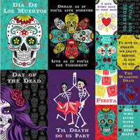Reminisce - Dia De Los Muertos Collection - 12 x 12 Cardstock Stickers - Poster