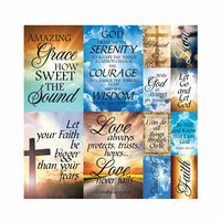 Reminisce - Devoted Faith Collection - 12 x 12 Cardstock Stickers - Poster