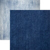 Reminisce - Denim, Leather And Lace Collection - 12 x 12 Double Sided Paper - Denim