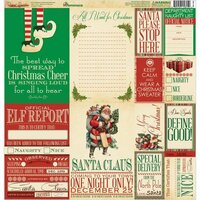 Reminisce - Dear Santa Collection - Christmas - 12 x 12 Cardstock Stickers - Poster