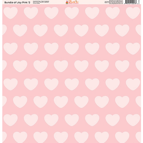 Ella and Viv Paper Company - Bundle of Joy Pink Collection - 12 x 12 Paper - Two