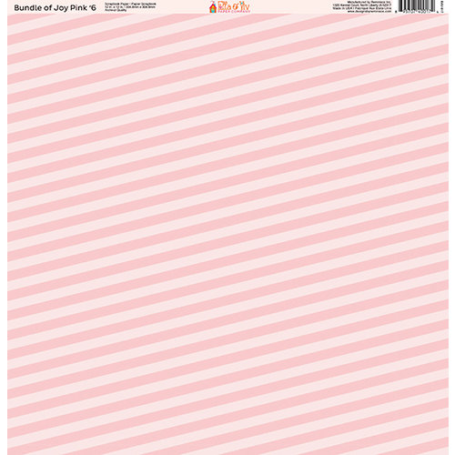 Ella and Viv Paper Company - Bundle of Joy Pink Collection - 12 x 12 Paper - Six