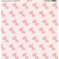 Ella and Viv Paper Company - Bundle of Joy Pink Collection - 12 x 12 Paper - Twelve