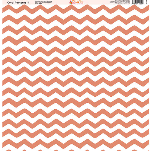 Ella and Viv Paper Company - Coral Patterns Collection - 12 x 12 Paper - Four