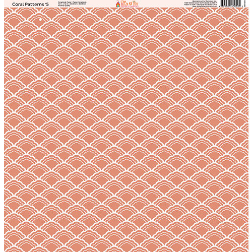 Ella and Viv Paper Company - Coral Patterns Collection - 12 x 12 Paper - Five