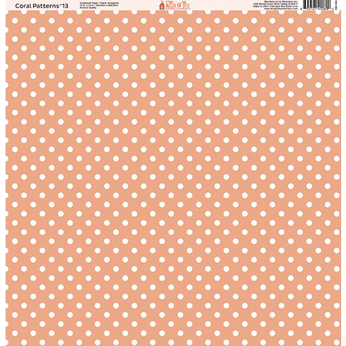 Ella and Viv Paper Company - Coral Patterns Collection - 12 x 12 Paper - Thirteen