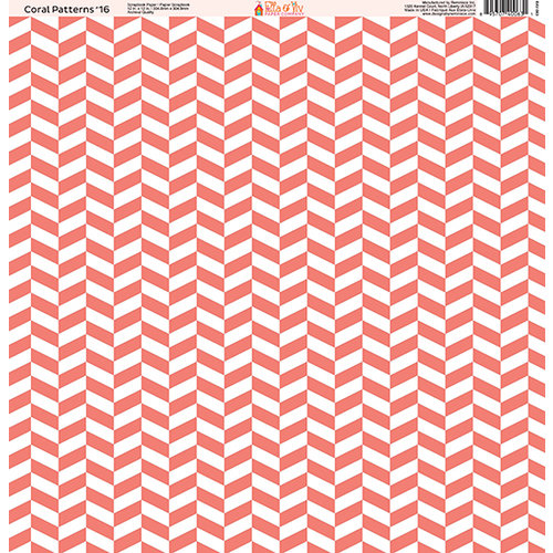 Ella and Viv Paper Company - Coral Patterns Collection - 12 x 12 Paper - Sixteen