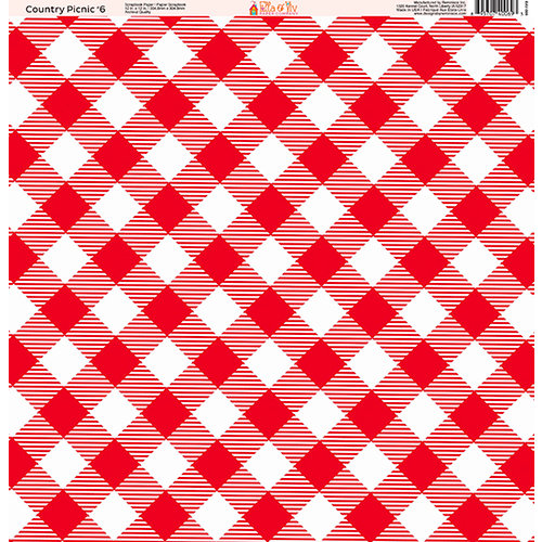Ella and Viv Paper Company - Country Picnic Collection - 12 x 12 Paper - Six