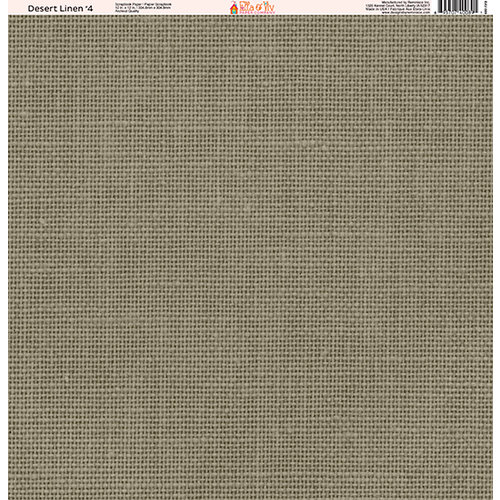 Ella and Viv Paper Company - Desert Linen Collection - 12 x 12 Paper - Four
