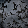 Ella and Viv Paper Company - Dark Hallow Collection - Halloween - 12 x 12 Paper - Gotham Bats