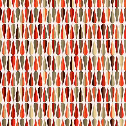 Ella and Viv Paper Company - Mid Century Modern Collection - 12 x 12 Paper - Tear Drop