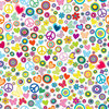 Ella and Viv Paper Company - Groovy Collection - 12 x 12 Paper - Flower Power