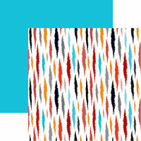 Ella and Viv Paper Company - IKat Collection - 12 x 12 Double Sided Paper - Rainbow