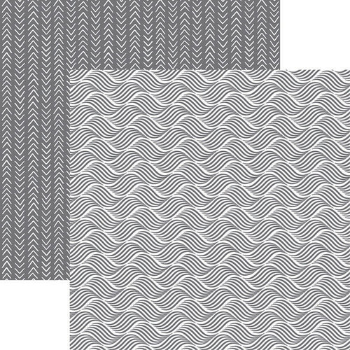 Ella and Viv Paper Company - 50 Shades Collection - 12 x 12 Double Sided Paper - Wavy