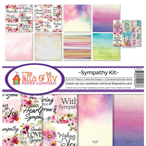 Ella and Viv Paper Company - Sympathy Collection - 12 x 12 Collection Kit