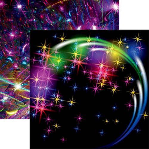 Ella and Viv Paper Company - Neon Nights Collection - 12 x 12 Double Sided Paper - Glow Party