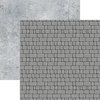 Ella and Viv Paper Company - Urban Excursion Collection - 12 x 12 Double Sided Paper - Flagstone