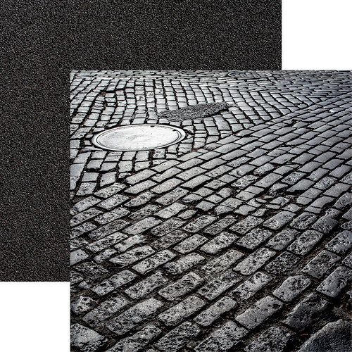 Ella and Viv Paper Company - Urban Excursion Collection - 12 x 12 Double Sided Paper - Cobblestone