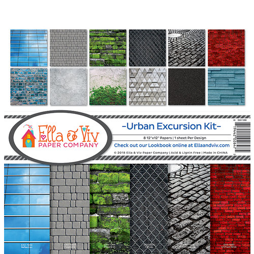 Ella and Viv Paper Company - Urban Excursion Collection - 12 x 12 Collection Kit