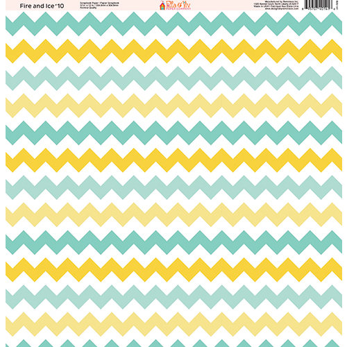 Ella and Viv Paper Company - Fire and Ice Collection - 12 x 12 Paper - Ten