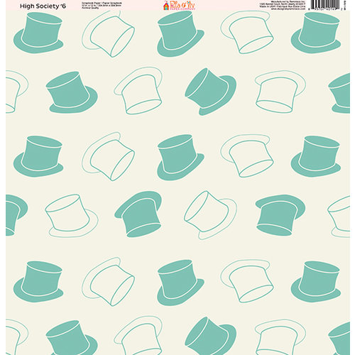 Ella and Viv Paper Company - High Society Collection - 12 x 12 Paper - Six