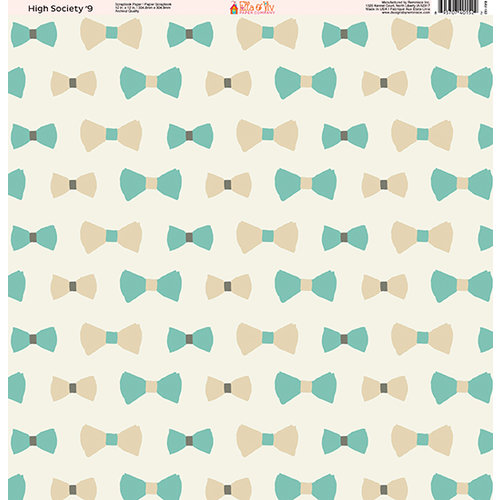 Ella and Viv Paper Company - High Society Collection - 12 x 12 Paper - Nine
