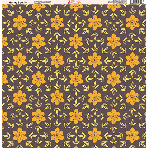 Ella and Viv Paper Company - Honey Bee Collection - 12 x 12 Paper - Ten